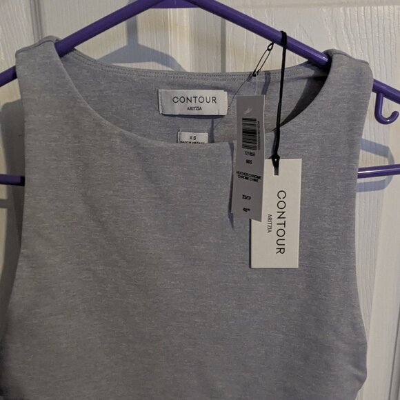 ARITZIA BABATON 90s BODYSUIT XS HEATHER CHROME BRAND NEW WITH TAGS! - Picture 13 of 16